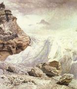 John Edward Brett The Glacier at Rossenlaui oil painting artist